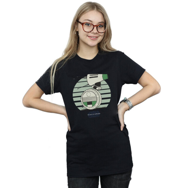 Li-cense Star wars dames the rise of skywalker d-o rolling green katoenen vriendje t-shirt UTBI46203_black large