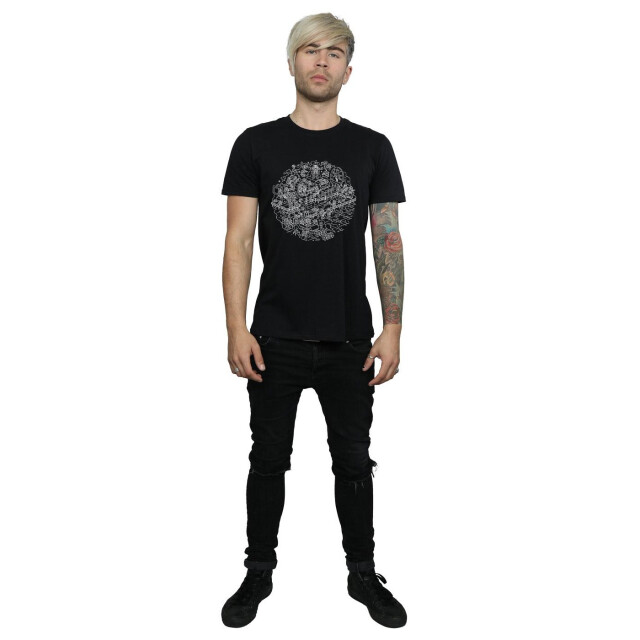 Li-cense Star wars heren kerstmis death star t-shirt UTBI46202_black large