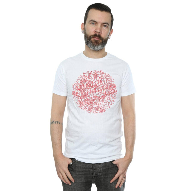 Li-cense Star wars heren kerstmis death star t-shirt UTBI46202_white large