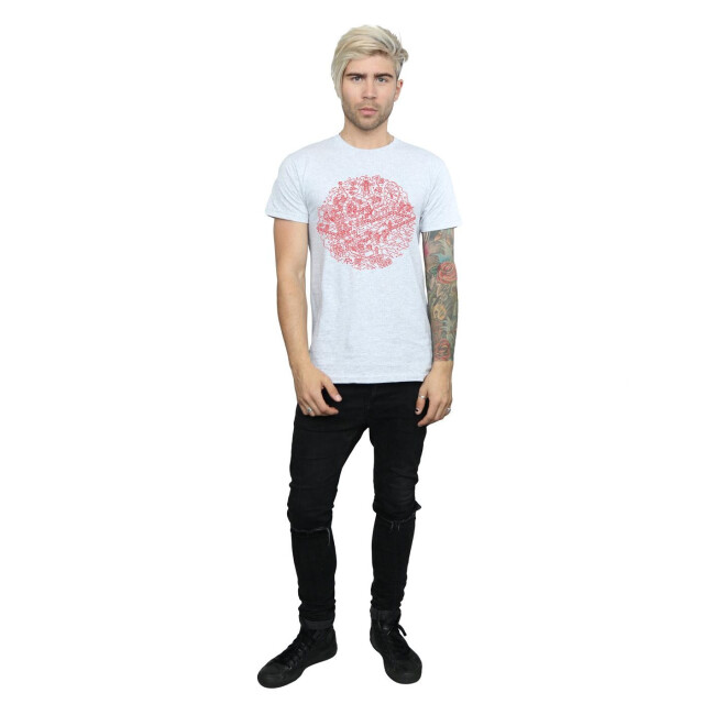 Li-cense Star wars heren kerstmis death star t-shirt UTBI46202_sportsgrey large
