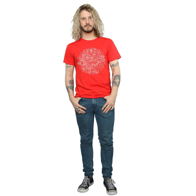 Li-cense Star wars heren kerstmis death star t-shirt UTBI46202_red large