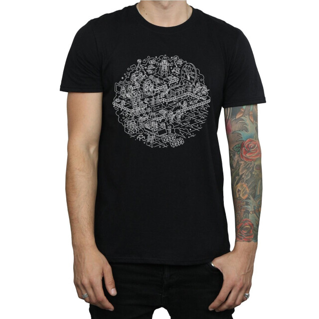 Li-cense Star wars heren kerstmis death star t-shirt UTBI46202_black large