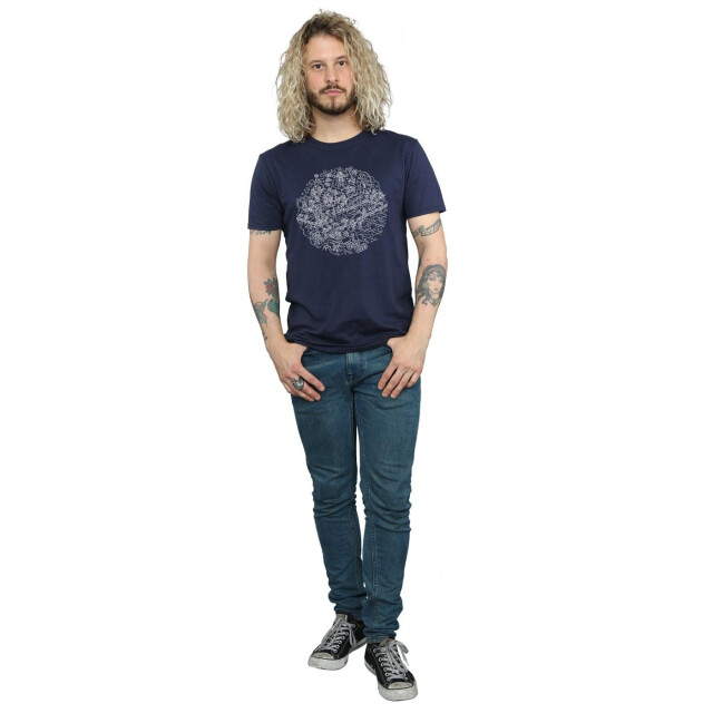 Li-cense Star wars heren kerstmis death star t-shirt UTBI46202_navyblue large