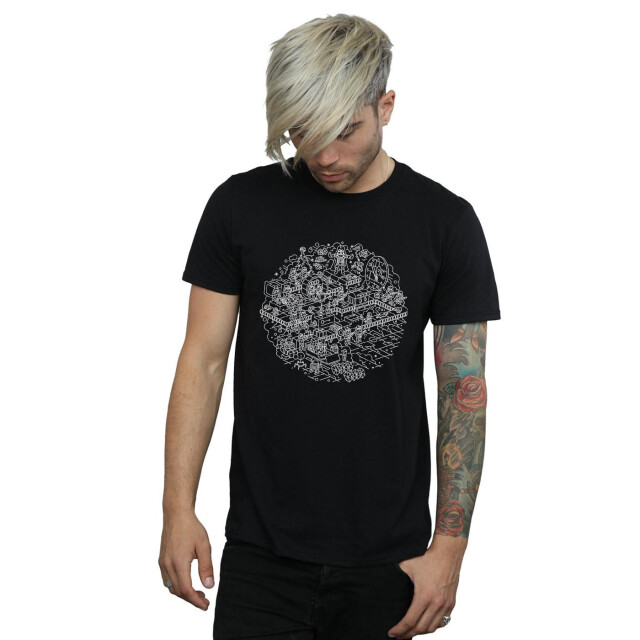 Li-cense Star wars heren kerstmis death star t-shirt UTBI46202_black large