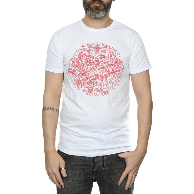 Li-cense Star wars heren kerstmis death star t-shirt UTBI46202_white large