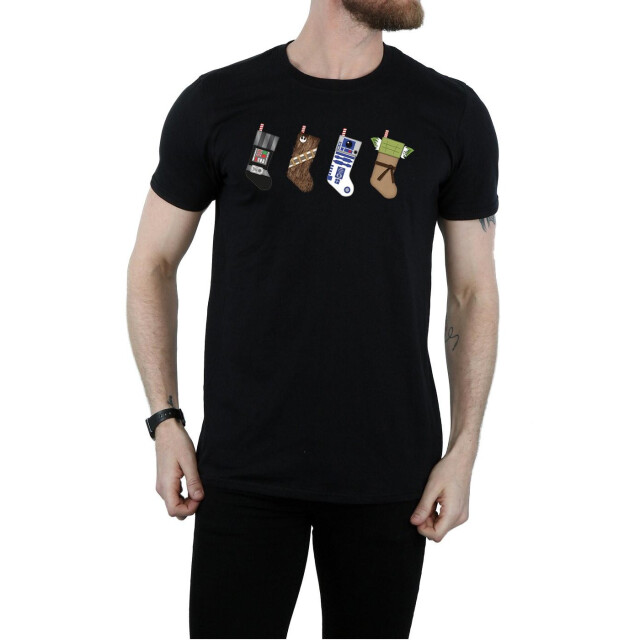 Li-cense Star wars heren kerstmis kousen t-shirt UTBI46193_black large