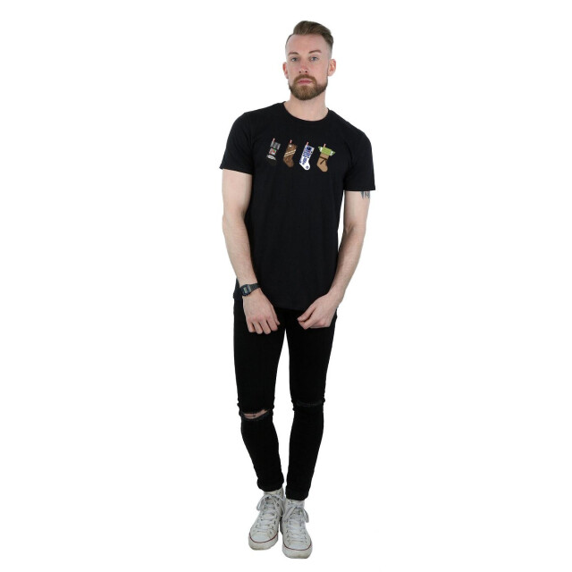 Li-cense Star wars heren kerstmis kousen t-shirt UTBI46193_black large