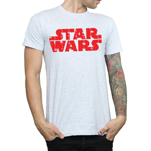 Li-cense Star wars heren kerst logo t-shirt UTBI46195_sportsgrey large