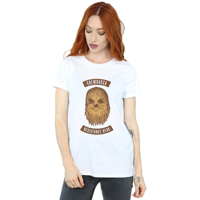 Li-cense Star wars the rise of skywalker dames chewbacca held katoenen t-shirt UTBI46184_white large