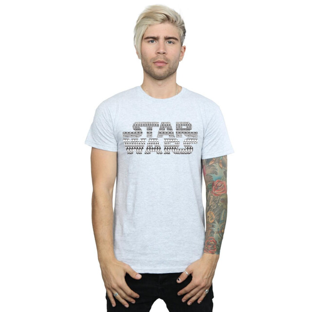 Li-cense Star wars heren aztec logo mono t-shirt UTBI46188_sportsgrey large