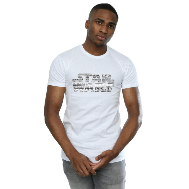 Li-cense Star wars heren aztec logo mono t-shirt UTBI46188_white large