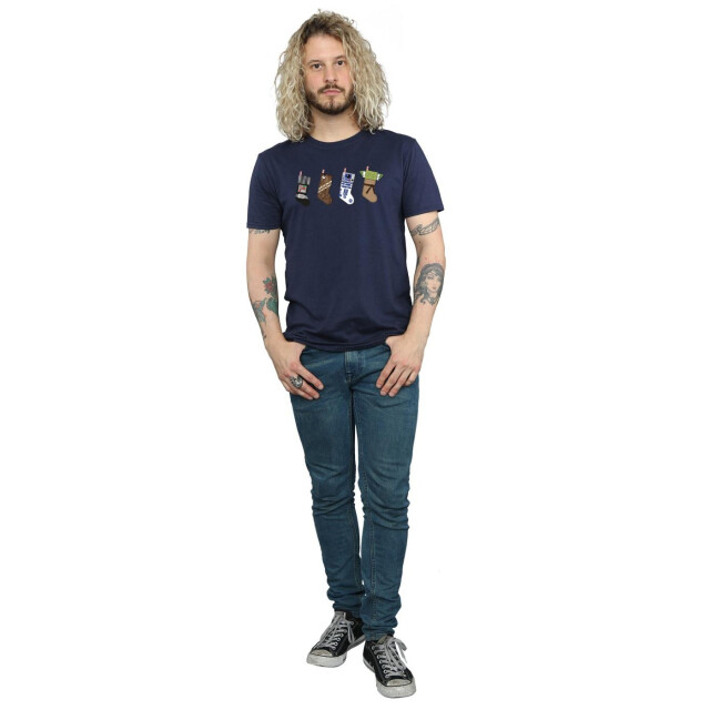 Li-cense Star wars heren kerstmis kousen t-shirt UTBI46193_navyblue large