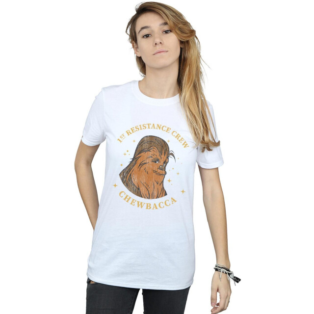 Li-cense Star wars the rise of skywalker dames chewbacca eerste verzet katoenen t-shirt UTBI46190_white large
