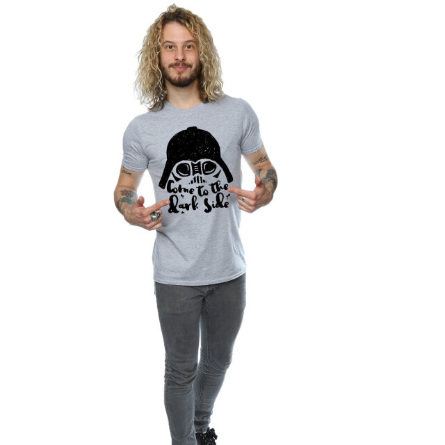 Li-cense Star wars heren darth vader kom naar de donkere zijde t-shirt UTBI46189_sportsgrey large