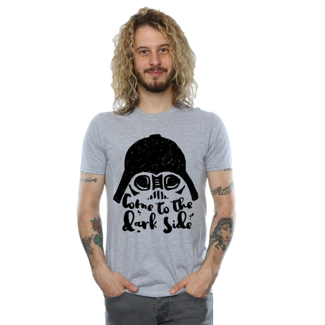 Li-cense Star wars heren darth vader kom naar de donkere zijde t-shirt UTBI46189_sportsgrey large