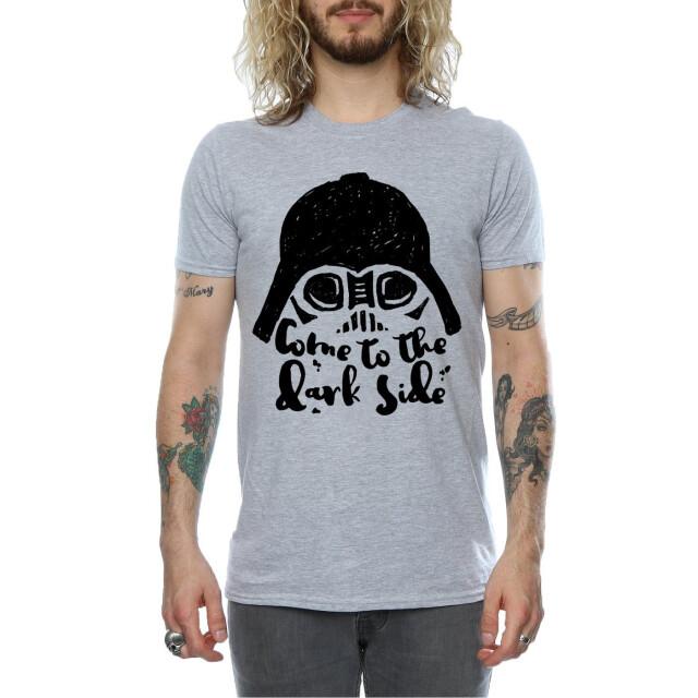 Li-cense Star wars heren darth vader kom naar de donkere zijde t-shirt UTBI46189_sportsgrey large