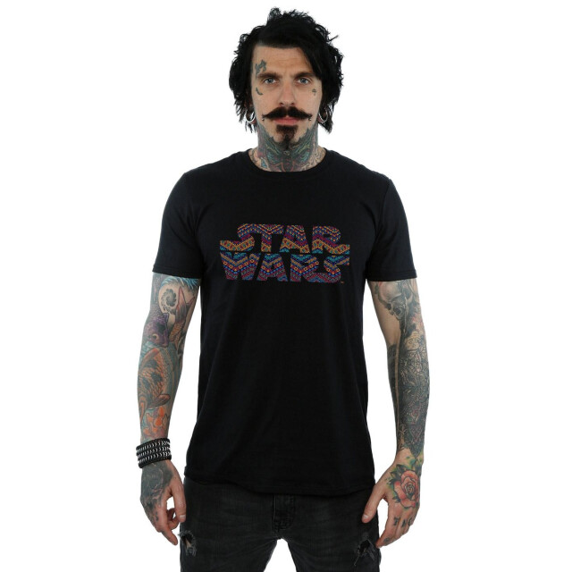 Li-cense Star wars heren kleur azteken logo t-shirt UTBI46166_black large