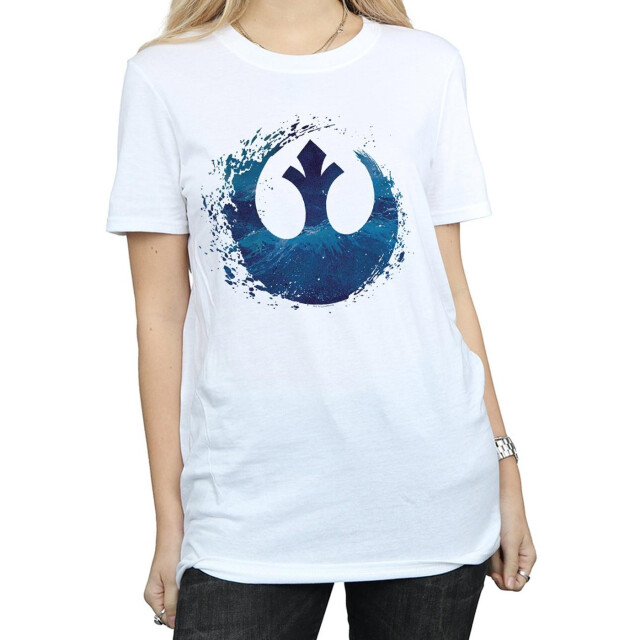 Li-cense Star wars the rise of skywalker dames weerstandssymbool katoenen t-shirt UTBI46169_white large