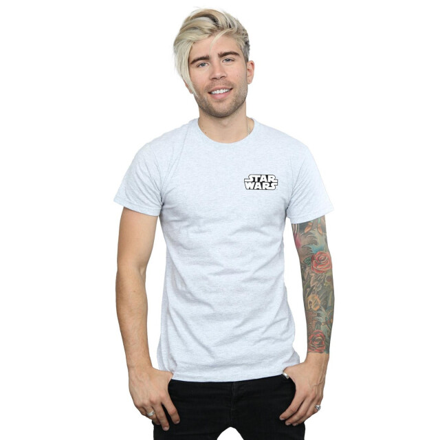 Li-cense Star wars heren logo badge t-shirt UTBI46182_sportsgrey large