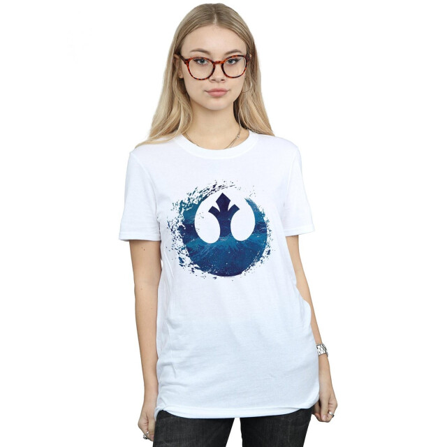 Li-cense Star wars the rise of skywalker dames weerstandssymbool katoenen t-shirt UTBI46169_white large