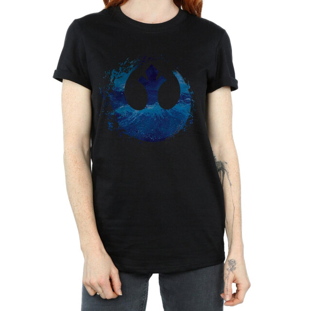 Li-cense Star wars the rise of skywalker dames weerstandssymbool katoenen t-shirt UTBI46169_black large