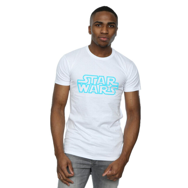 Li-cense Star wars heren neon teken logo t-shirt UTBI46161_white large