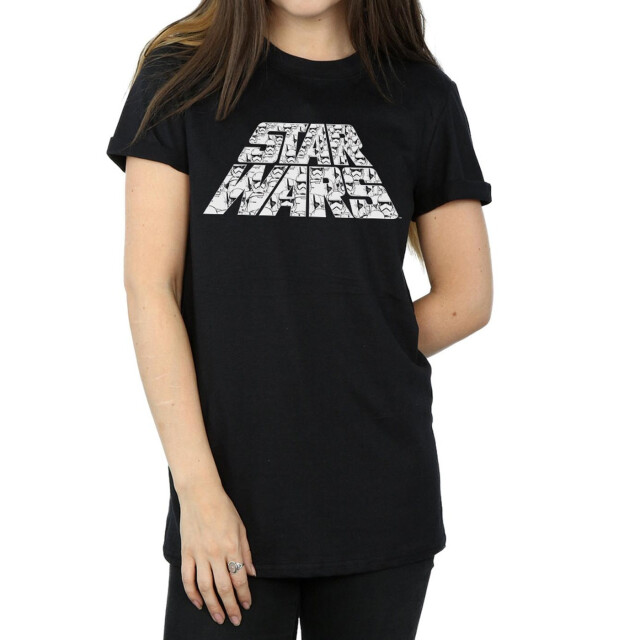 Li-cense Star wars the rise of skywalker dames trooper logo katoenen t-shirt UTBI46148_black large
