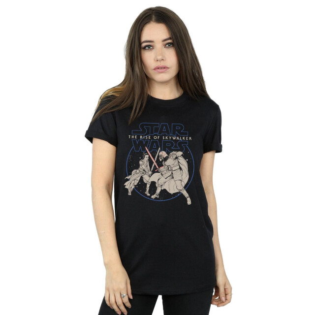 Li-cense Star wars the rise of skywalker dames rey en kylo combat katoenen t-shirt UTBI46139_black large