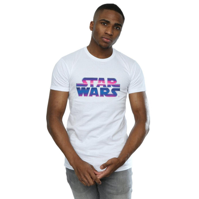 Li-cense Star wars heren neon logo t-shirt UTBI46147_white large