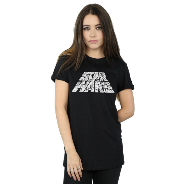 Li-cense Star wars the rise of skywalker dames trooper logo katoenen t-shirt UTBI46148_black large
