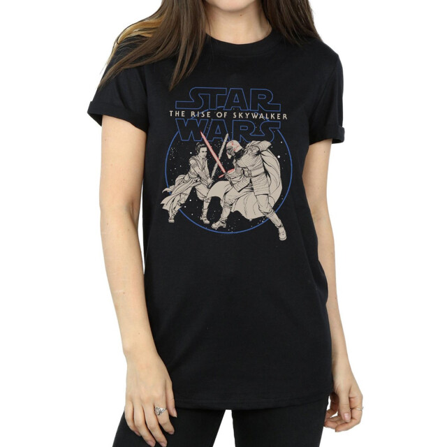 Li-cense Star wars the rise of skywalker dames rey en kylo combat katoenen t-shirt UTBI46139_black large
