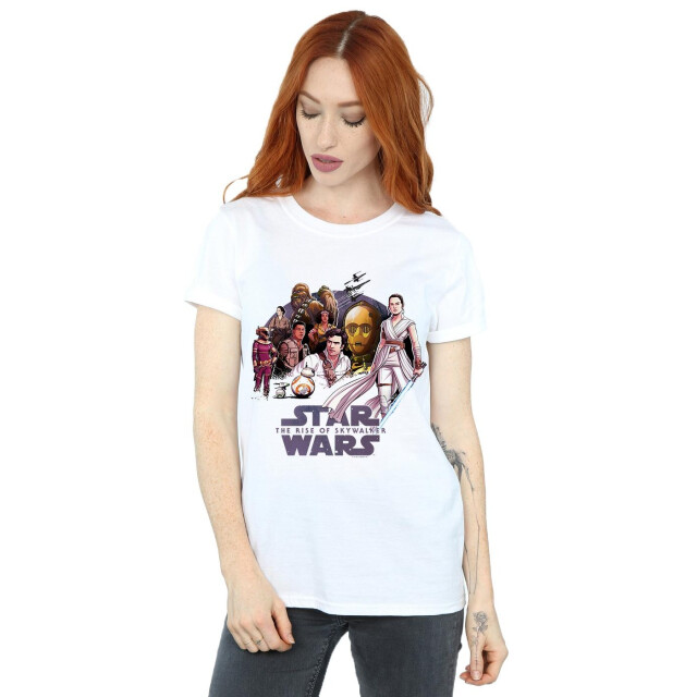Li-cense Star wars the rise of skywalker dames resistance rendered group katoenen vriendje t-shirt UTBI46113_white large