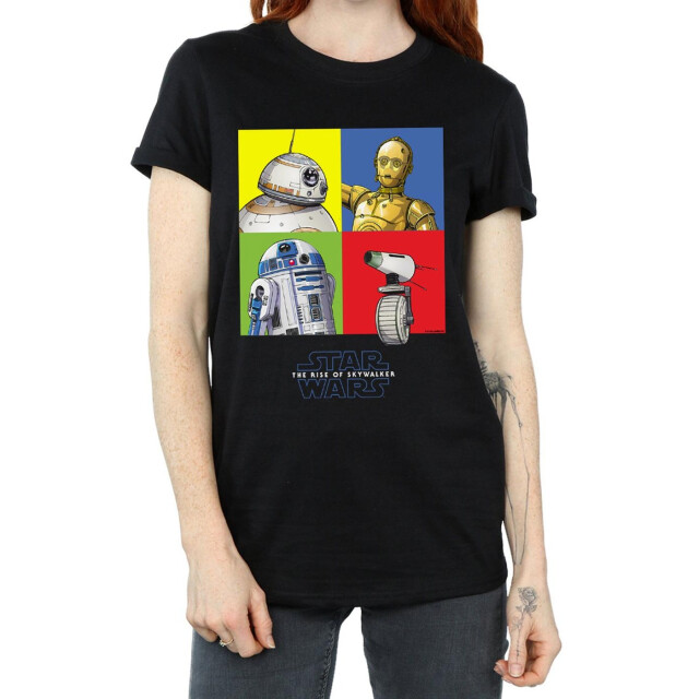 Li-cense Star wars the rise of skywalker dames droid squares katoenen vriendje t-shirt UTBI46077_black large