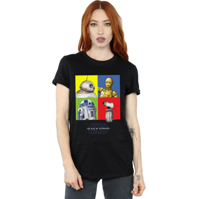 Li-cense Star wars the rise of skywalker dames droid squares katoenen vriendje t-shirt UTBI46077_black large