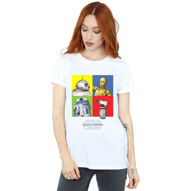 Li-cense Star wars the rise of skywalker dames droid squares katoenen vriendje t-shirt UTBI46077_white large