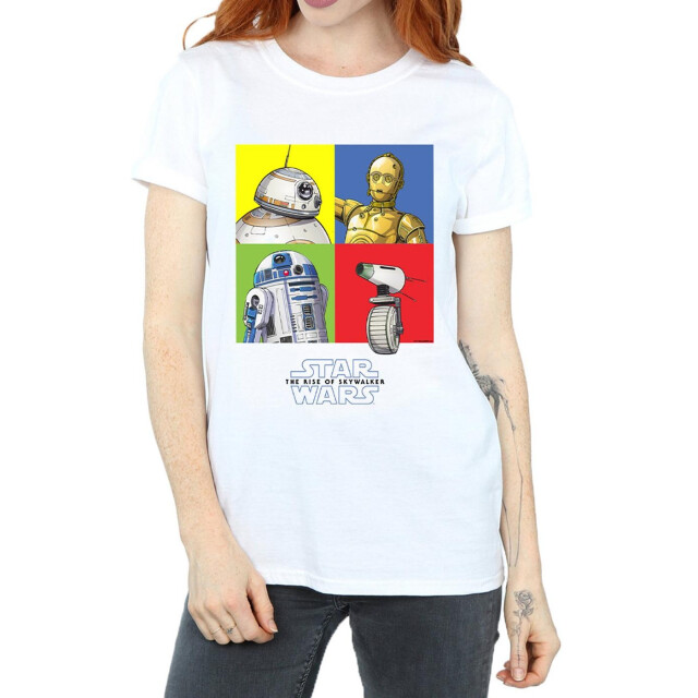 Li-cense Star wars the rise of skywalker dames droid squares katoenen vriendje t-shirt UTBI46077_white large