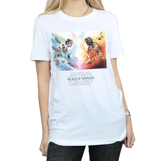 Li-cense Star wars the rise of skywalker dames battle poster katoenen vriendje t-shirt UTBI46073_white large