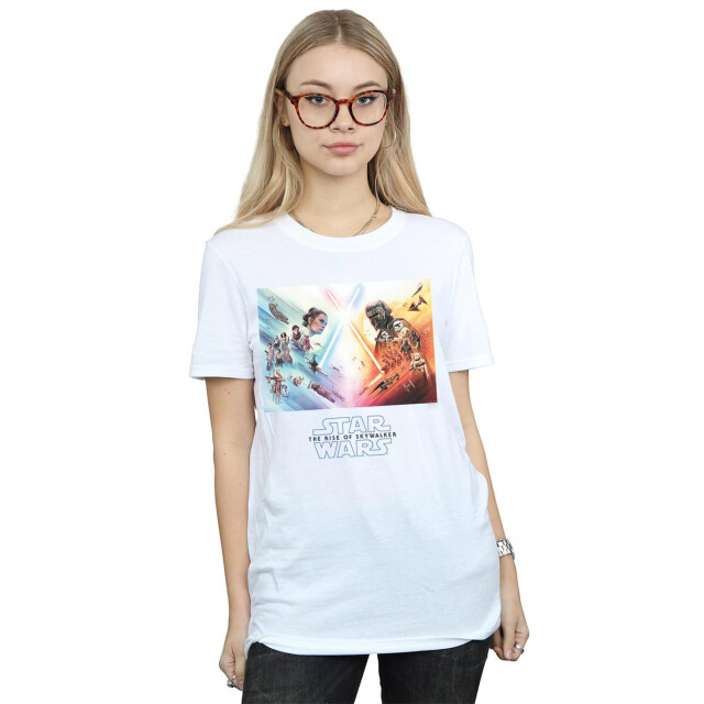 Li-cense Star wars the rise of skywalker dames battle poster katoenen vriendje t-shirt UTBI46073_white large