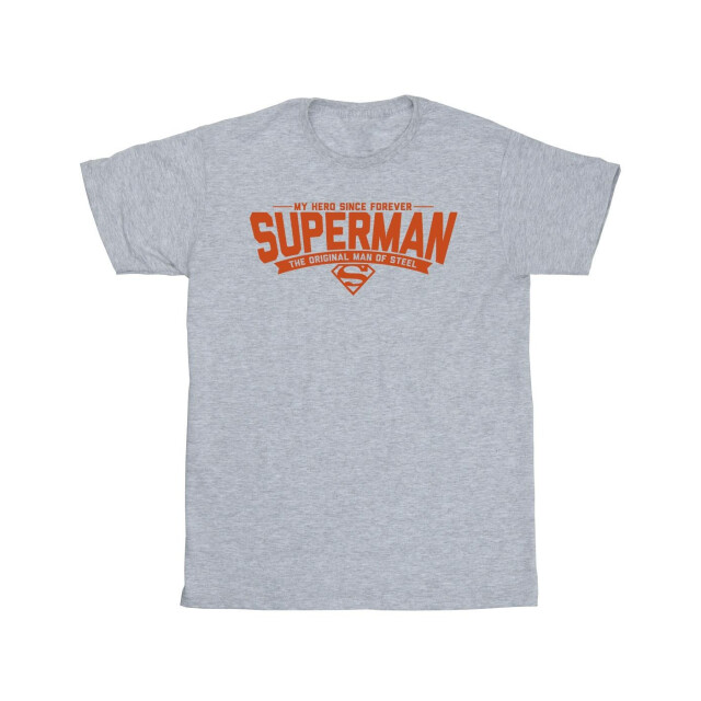 Li-cense Dc comics meisjes superman held pap katoenen t-shirt UTBI35235_sportsgrey large