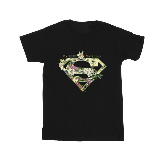 Li-cense Dc comics meisjes superman mijn moeder mijn held katoenen t-shirt UTBI48015_black large