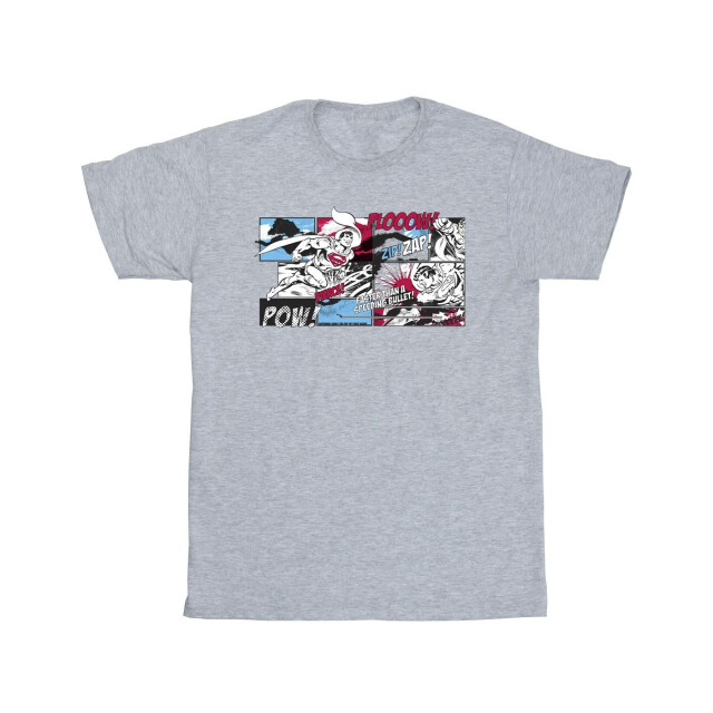 Li-cense Dc comics meisjes superman strip katoenen t-shirt UTBI35175_sportsgrey large