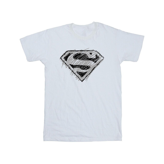 Li-cense Dc comics meisjes superman logo schets katoenen t-shirt UTBI46098_white large