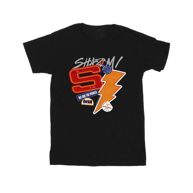 Li-cense Dc comics meisjes shazam fury of the gods sticker spam katoenen t-shirt UTBI51181_black large