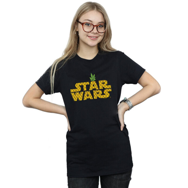 Li-cense Star wars dames ananas logo katoenen vriend t-shirt UTBI45072_black large