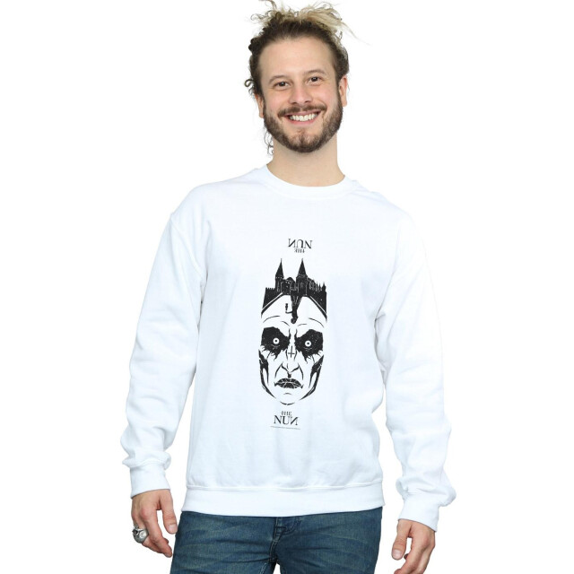Li-cense The nun heren sweatshirt met verweerd gezicht UTBI43194_white large