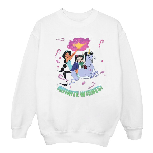 Li-cense Disney dames wreck it ralph jasmine en vanellope sweatshirt UTBI43196_white large