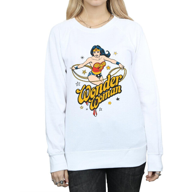 Li-cense Dc comics dames wonder woman sterren sweatshirt UTBI43209_white large