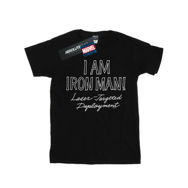 Li-cense Marvel meisjes ik ben iron man katoenen t-shirt UTBI31479_black large