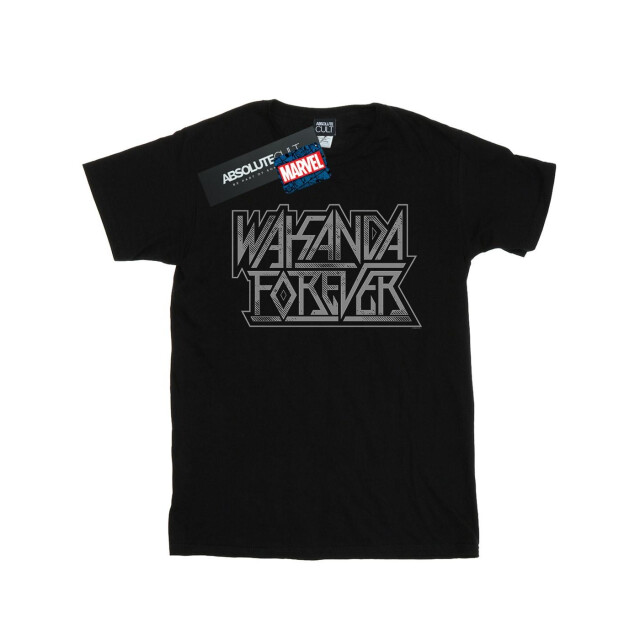 Li-cense Marvel meisjes wakanda forever logo katoenen t-shirt UTBI31480_black large