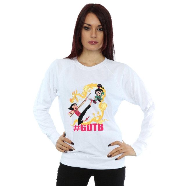 Li-cense Disney dames wreck it ralph mulan en vanellope sweatshirt UTBI43168_white large